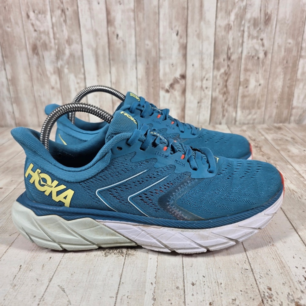 Hoka One One Arahi 5 Womens Blue Teal Stability Running Shoes 1115012 Size 9.5